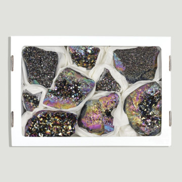 Druse Améthyste Aura Titane 1,7-2k 26x17