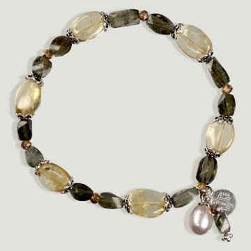 FOREST Silver citrine green...