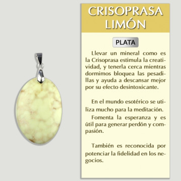 LEMON CHRYSOPRASE Silver...