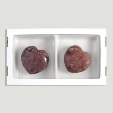 Madagascar Rhodonite Heart 330-370gr-(Al2)