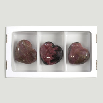 Coeur de Rhodonite de Madagascar 240-280gr-(Al3)