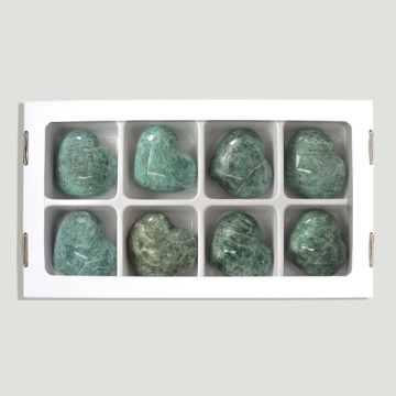 Madagascar Amazonite Heart 80-110gr- (Al8)