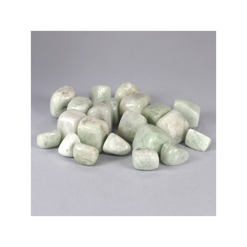 Sachet d'Amazonite roulée 1Kg taille 4cm env. Sachet d'Amazonite roulée 1Kg taille 4cm env.