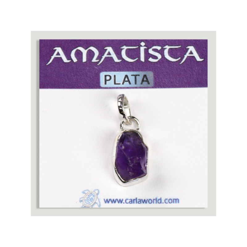 Raw Amethyst Silver Pendant Raw Amethyst Silver Pendant
