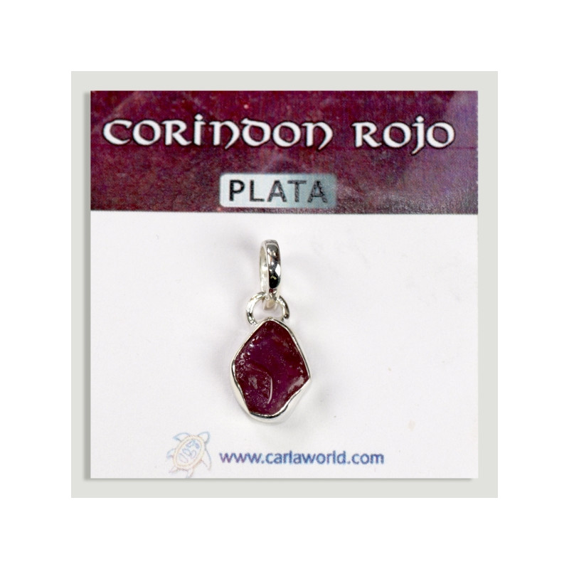 Raw Ruby Silver Pendant Raw Ruby Silver Pendant