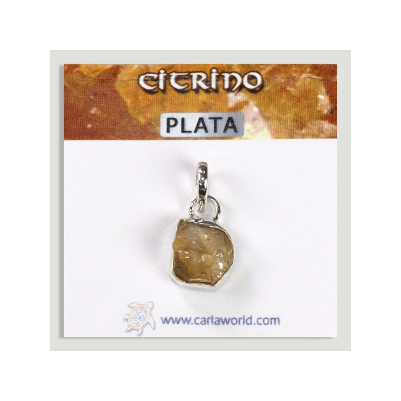 Raw Citrine Silver Pendant Raw Citrine Silver Pendant