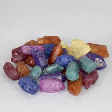 Replacement Real Stone Quartz Crackled Rock Assorted Colors Piece per unit