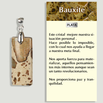 Bauxite Silver Pendant free form