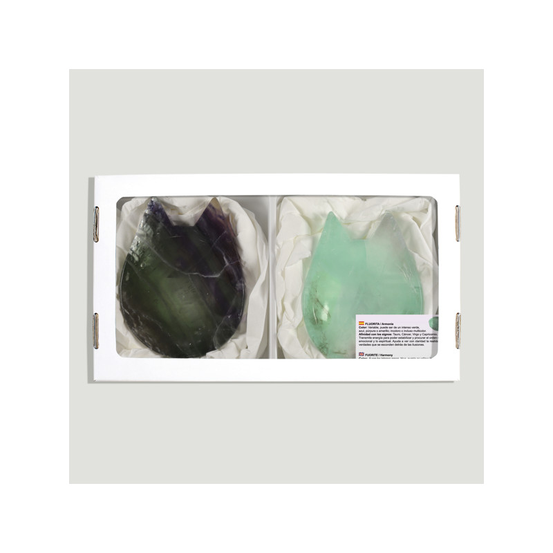 Fluorite cat bowl 11x8cm approx Fluorite cat bowl 11x8cm approx