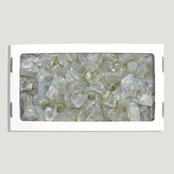 Massive chopped opaline 1.5k approx 26x14 cm