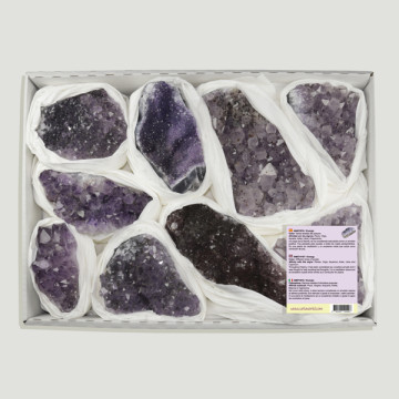 Amethyst Druse 5.5kg approx 39x26x5 cm Box