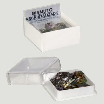 Recrystallized Bismuth (Box) Germany 4x4 cm
