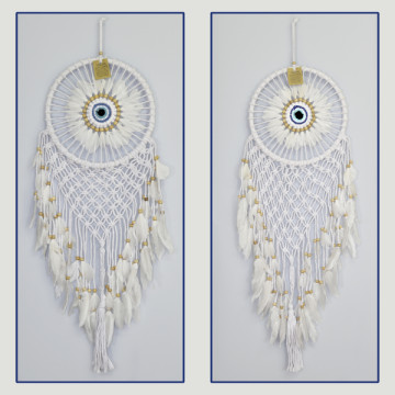 Macrame dream catcher with rope 27x75cm