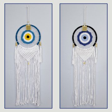 Macrame dreamcatcher with ropes 22x70cm