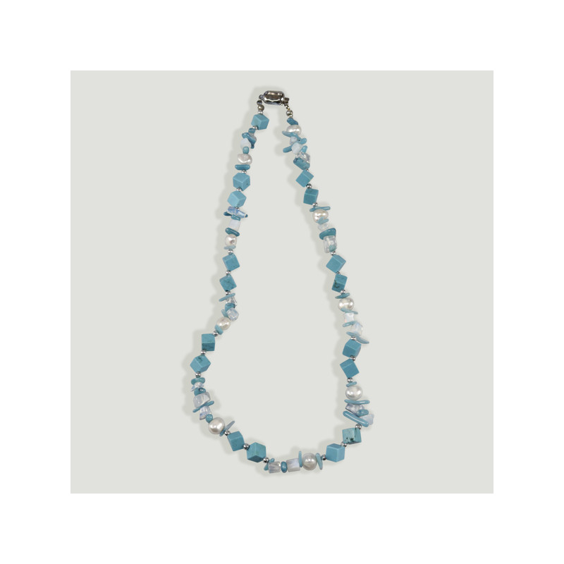 Collar Mineral con cierre plateado. Modelo 18 Collar Mineral con cierre plateado. Modelo 18