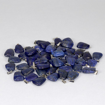 REPLACEMENT Silverplated Flat Rolled Lapis Lazuli Pendant