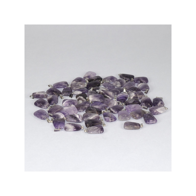 REPLACEMENT Silverplated Flat Rolled Amethyst Pendant REPLACEMENT Silverplated Flat Rolled Amethyst Pendant