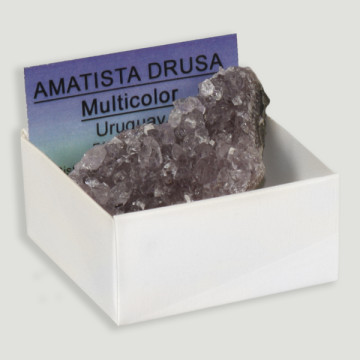 Améthyste Druzy multicolore Uruguay 4x4