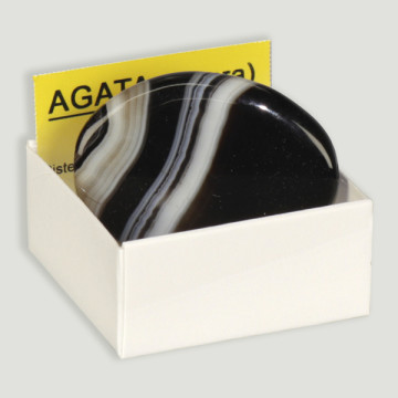 Rouleau plat en agate noire 4x4