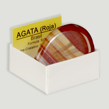 Rouleau plat d'agate rouge 4x4