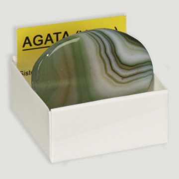 Rouleau plat d'agate verte 4x4