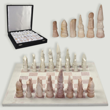 PJK Pink/White square chess 25-30cm