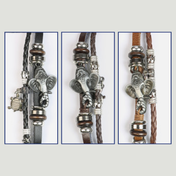 Hook 65 Leather Bracelet. Assorted Models