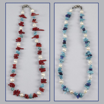 Crochet 67- Collier de perles et de corail