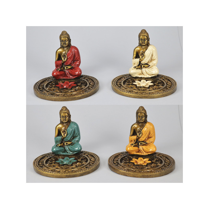 Porta-incenso flor de Buda 15x12 cores sortidas Porta-incenso flor de Buda 15x12 cores sortidas