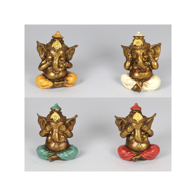 3/Ganesha res NO OIR/VER/HABLAR 19x9 cm color surtido 3/Ganesha res NO OIR/VER/HABLAR 19x9 cm color surtido