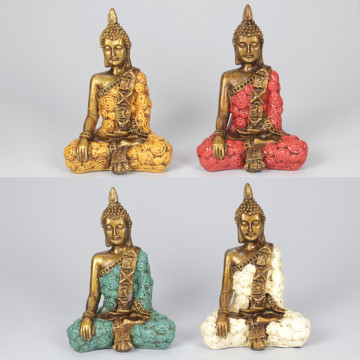 Thai res Buddha 10x14cm assorted color