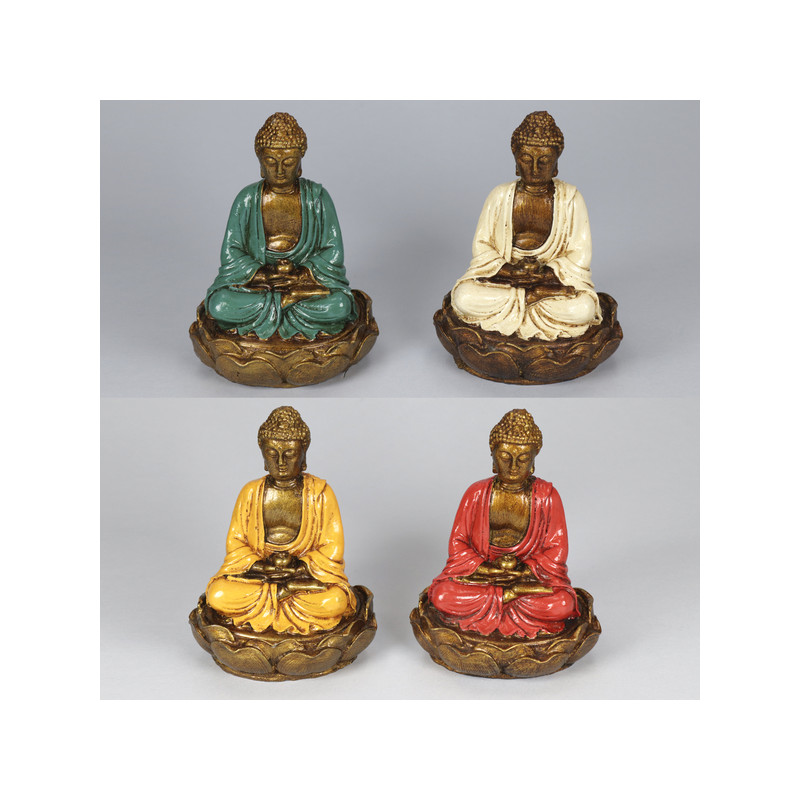 Buda res em flor 11x15cm cores sortidas Buda res em flor 11x15cm cores sortidas