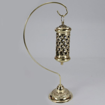 Brass hanging candle holder 18x38cm