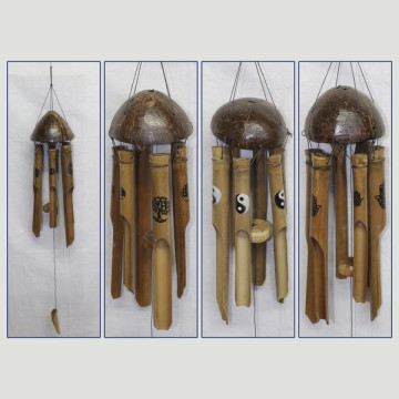 Bamboo coconut mobile 30cm models OM - Hand of Fatima - Yin Yang - Tree of life 40cm