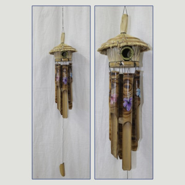 Mobilier bambou tubes peints complet 30cm (50cm) assortis