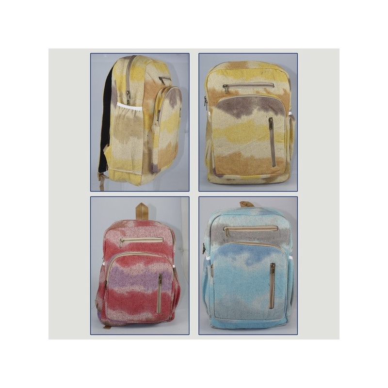 Cotton backpack 28x40cm assorted colors Cotton backpack 28x40cm assorted colors
