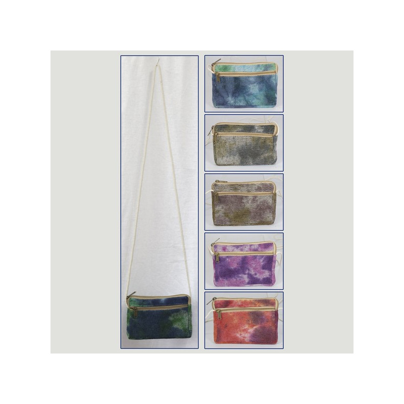 Sac en coton 2cremall délavé 19x13cm coloris assortis Sac en coton 2cremall délavé 19x13cm coloris assortis