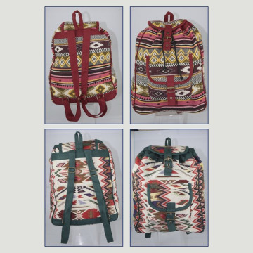 Cotton backpack 30x35cm assorted model