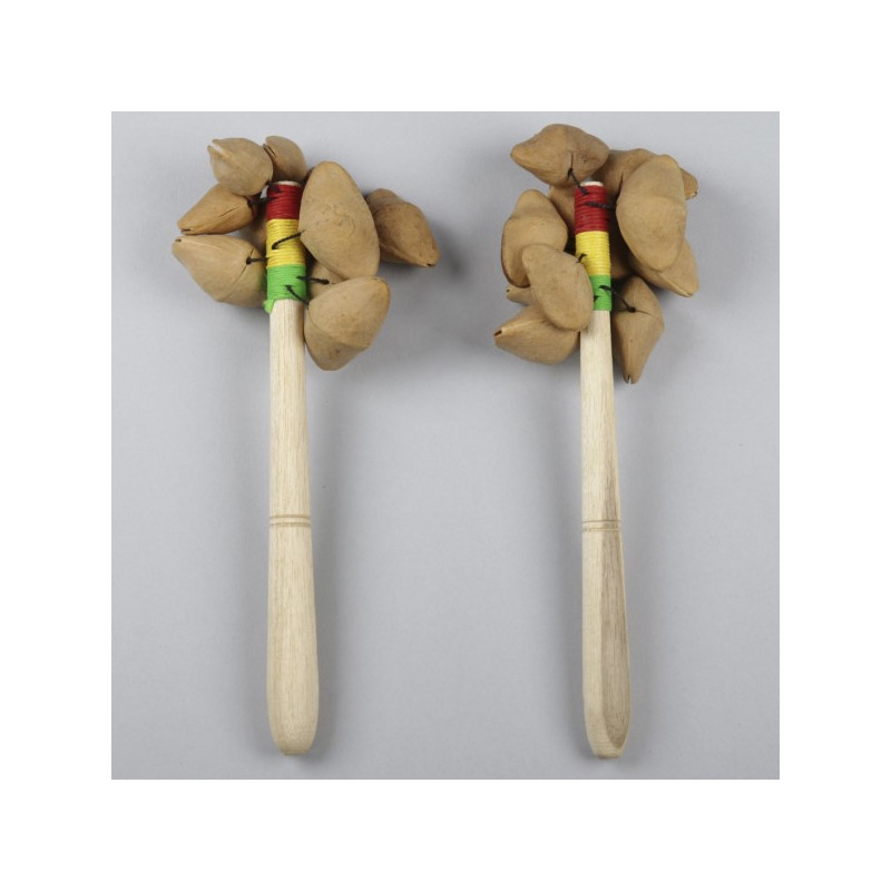 Maraca with seeds 15cm Maraca with seeds 15cm