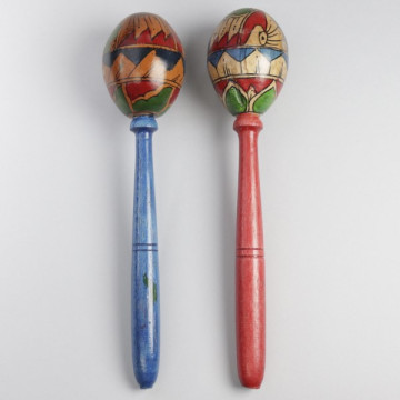 Maraca pintada 22cm