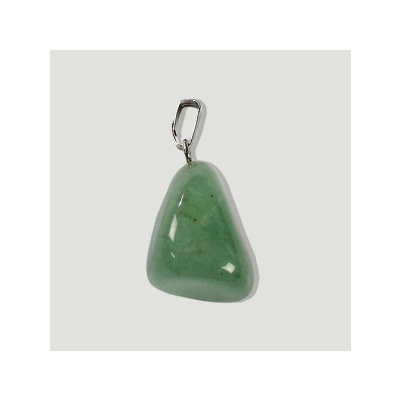 Colgante Aventurina Verde con capuchon plateado Colgante Aventurina Verde con capuchon plateado