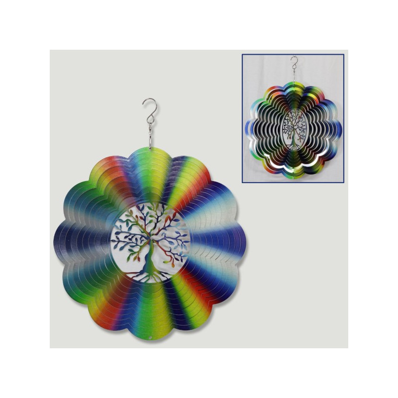 Steel Spinner Tree of Life m/color 30cm Steel Spinner Tree of Life m/color 30cm