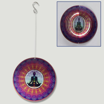 Spinner acero Yoga Chakras 15cm