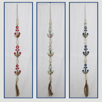 Wooden mobile with fringed stones 3ancla 1 assorted models