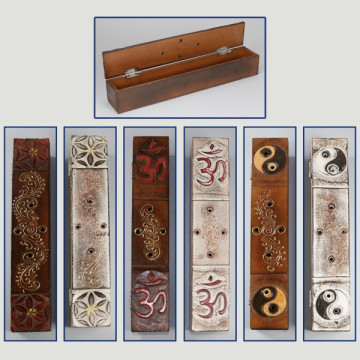 Trunk incense holder 30x5x5cm assorted models