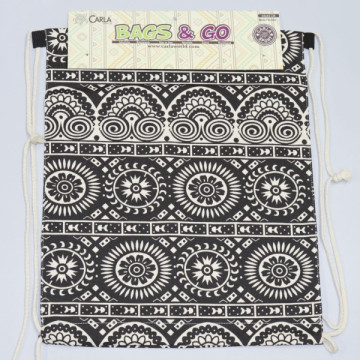 Crochet 10, Sac à dos avec corde - couleur : Assortiment et tissage natif