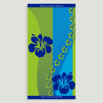 Hook 05, Beach towel - color: Assortment and Design Hawaiian flowers