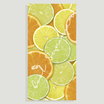 Hook 10, Beach towel - color: Assorted and Design lemons and oranges