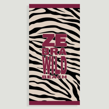 Hook 13, Beach Towel - color: Assorted and Zebra Design