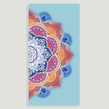Hook 28, Beach Towel - color: Assorted and Mandala Design